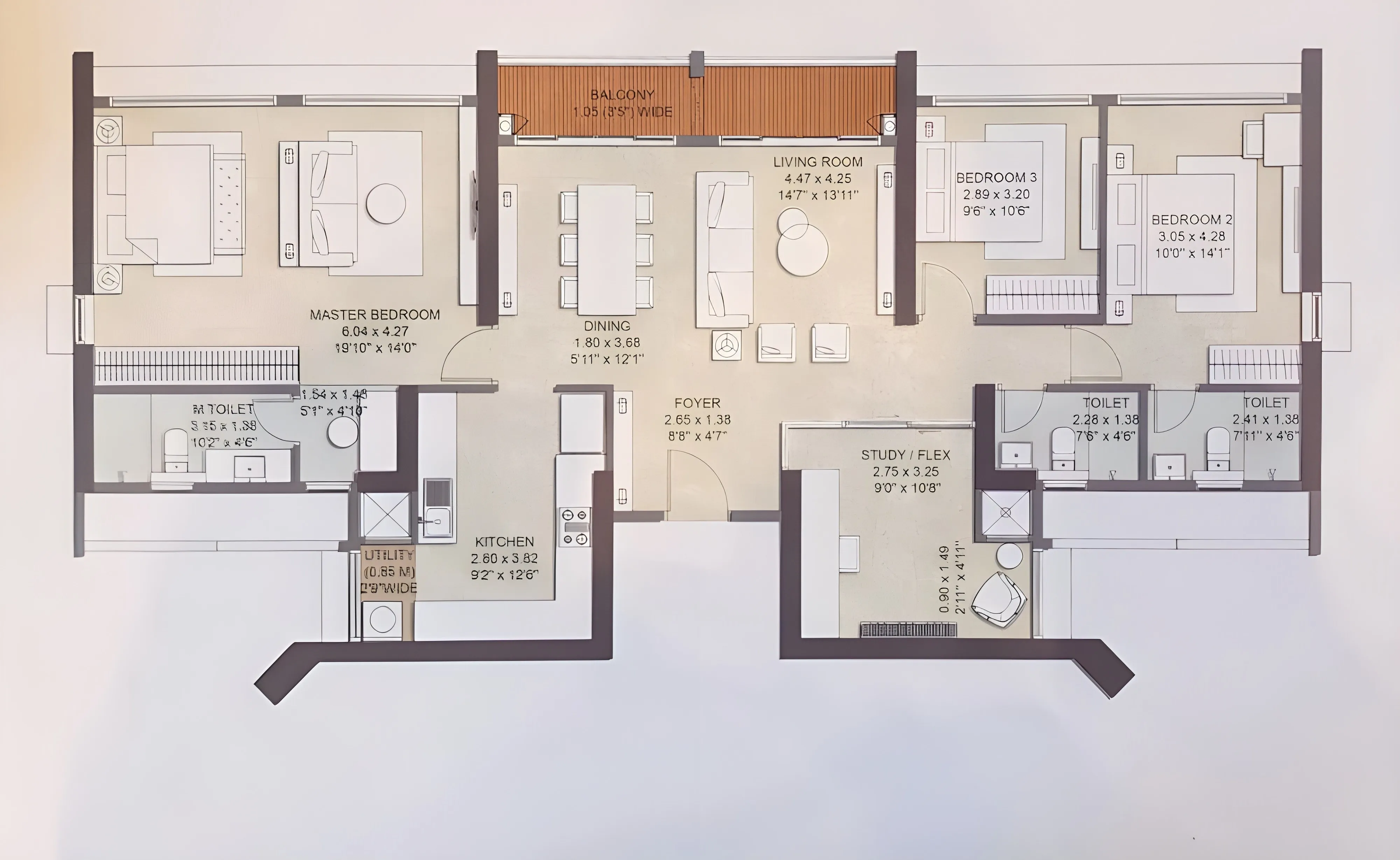 Primera Kalpataru Parkcity Floor Plans